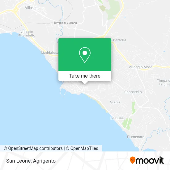 San Leone map