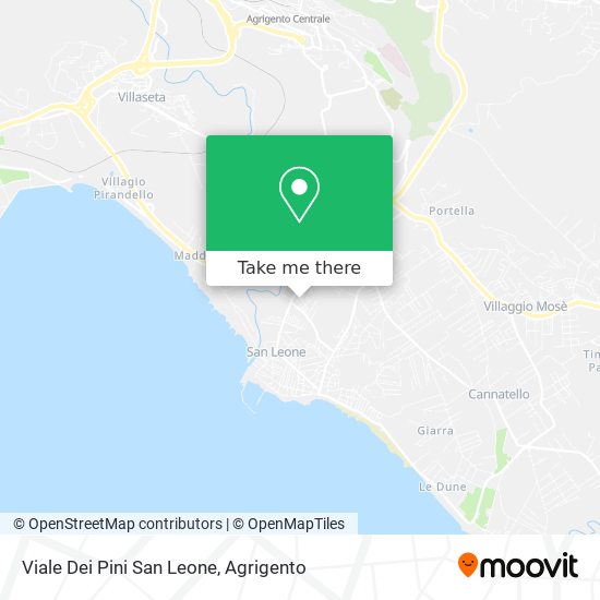 Viale Dei Pini San Leone map