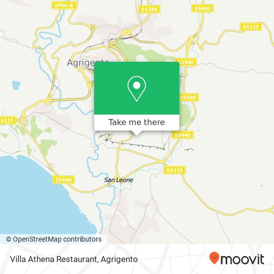 Villa Athena Restaurant map