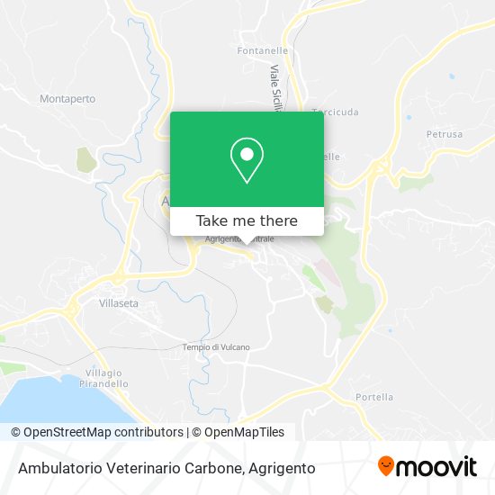 Ambulatorio Veterinario Carbone map