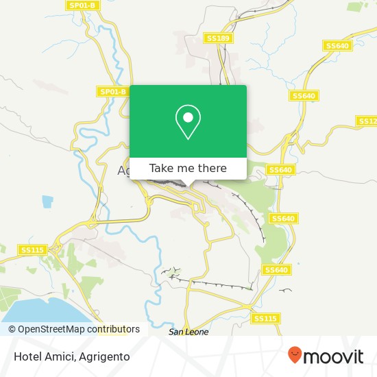 Hotel Amici map