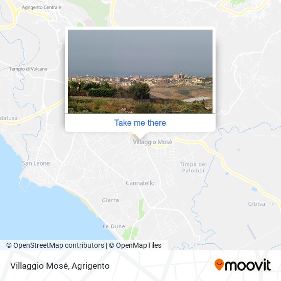 Villaggio Mosé map