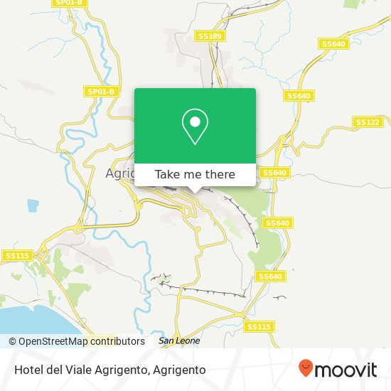 Hotel del Viale Agrigento map