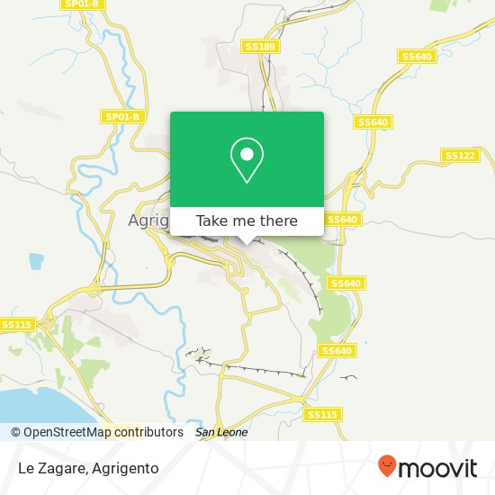 Le Zagare map