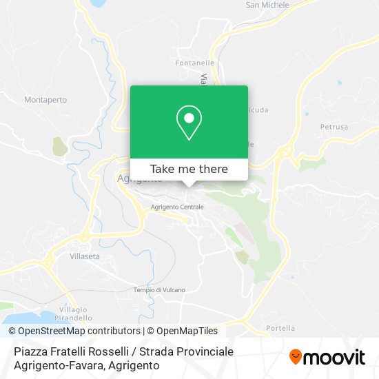 Piazza Fratelli Rosselli / Strada Provinciale Agrigento-Favara map