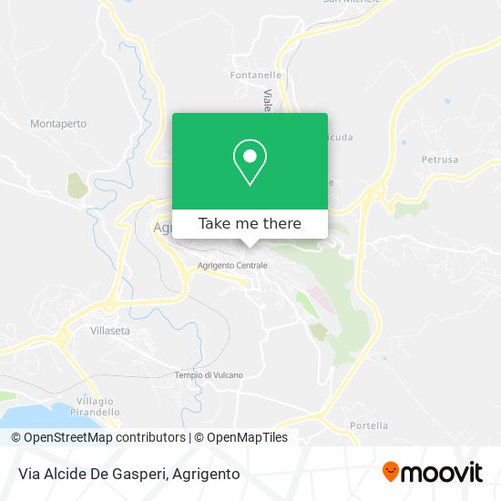 Via Alcide De Gasperi map