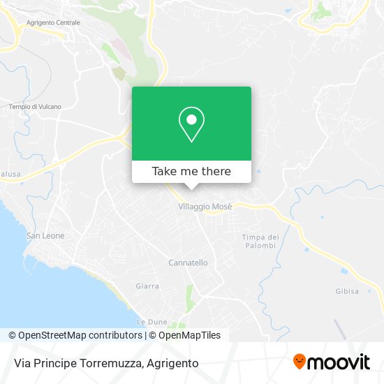 Via Principe Torremuzza map