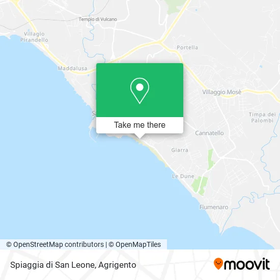 Spiaggia di San Leone map