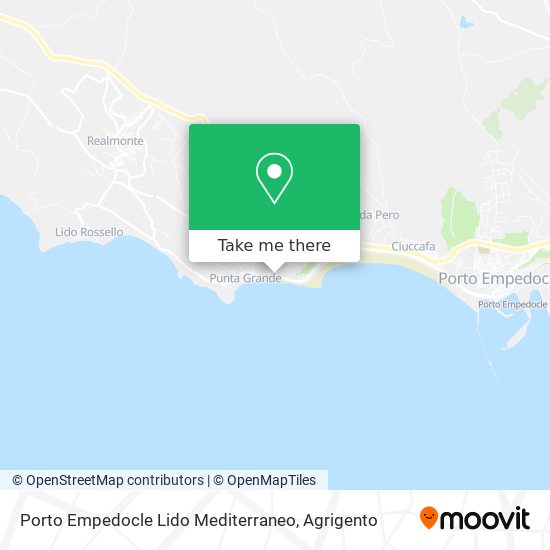 Porto Empedocle Lido Mediterraneo map