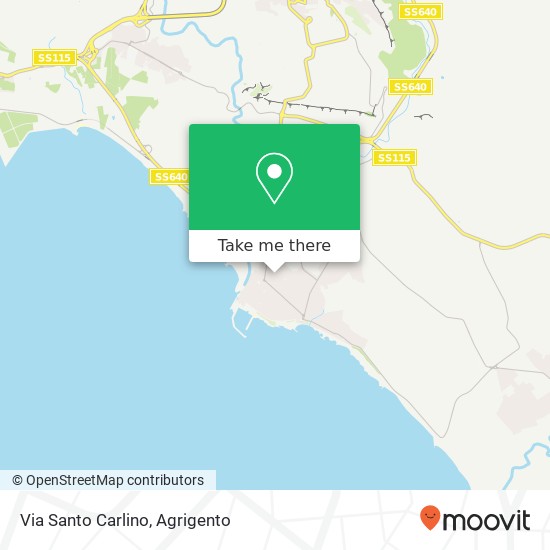Via Santo Carlino map