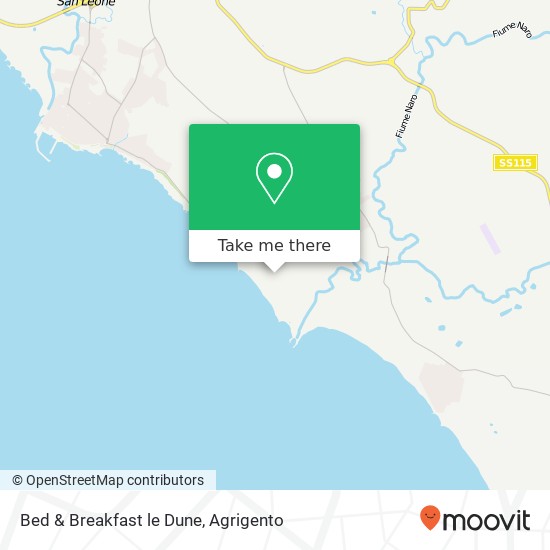 Bed & Breakfast le Dune map