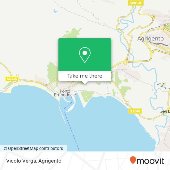 Vicolo Verga map