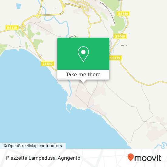 Piazzetta Lampedusa map