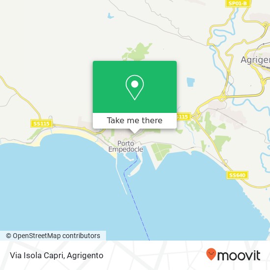 Via Isola Capri map