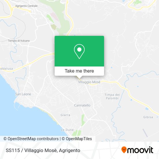 SS115 / Villaggio Mosè map