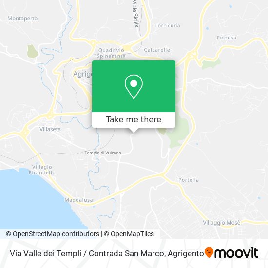 Via Valle dei Templi / Contrada San Marco map
