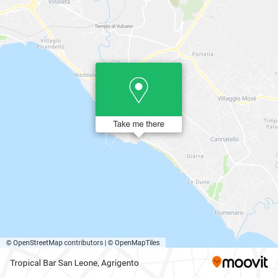 Tropical Bar San Leone map