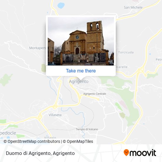 Duomo di Agrigento map