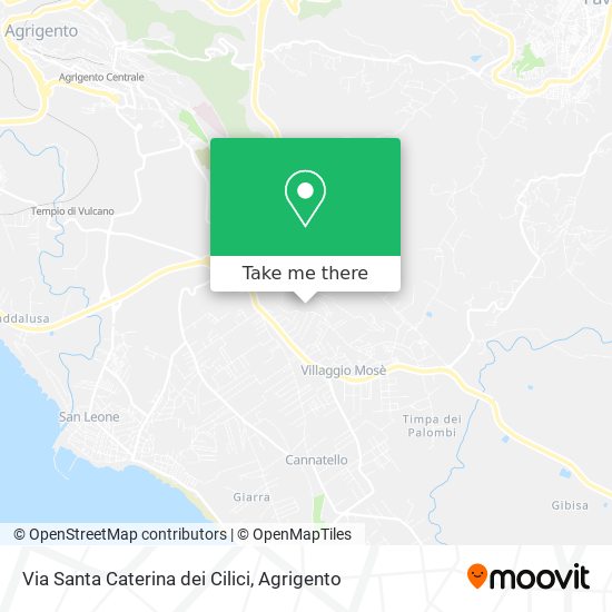 Via Santa Caterina dei Cilici map
