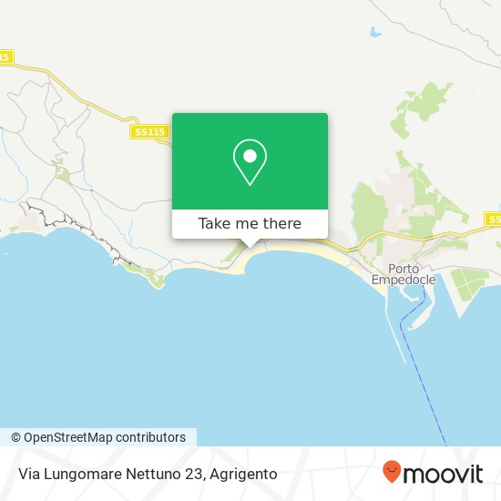 Via Lungomare Nettuno  23 map