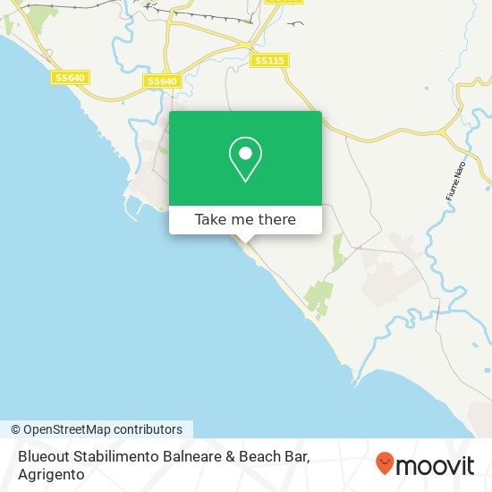 Blueout Stabilimento Balneare & Beach Bar map