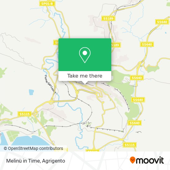 Melinù in Time map