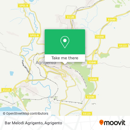 Bar Melodi Agrigento map