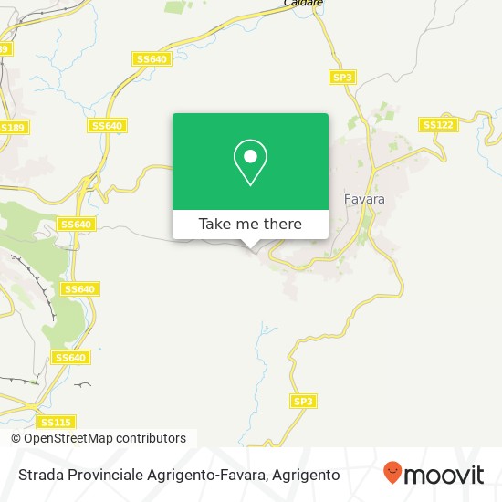 Strada Provinciale Agrigento-Favara map