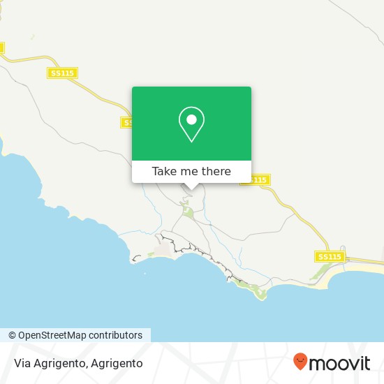 Via Agrigento map