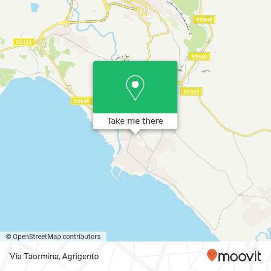 Via Taormina map
