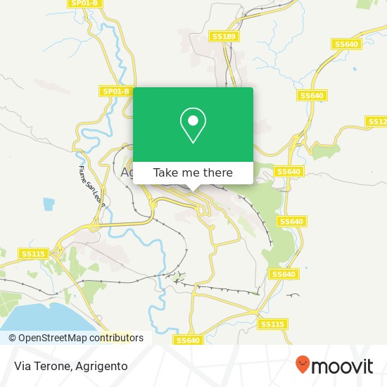 Via Terone map