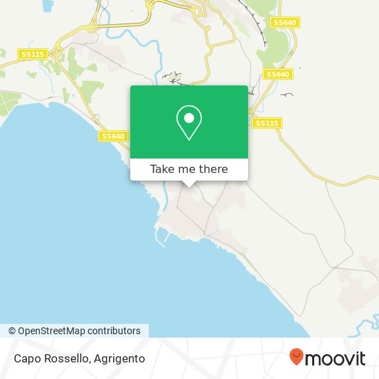 Capo Rossello map