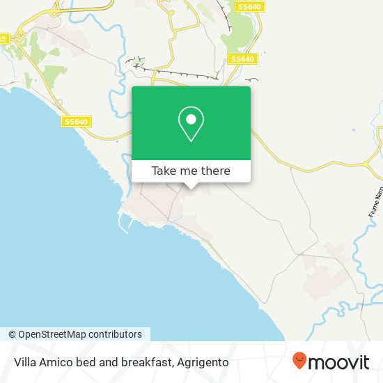 Villa Amico bed and breakfast map