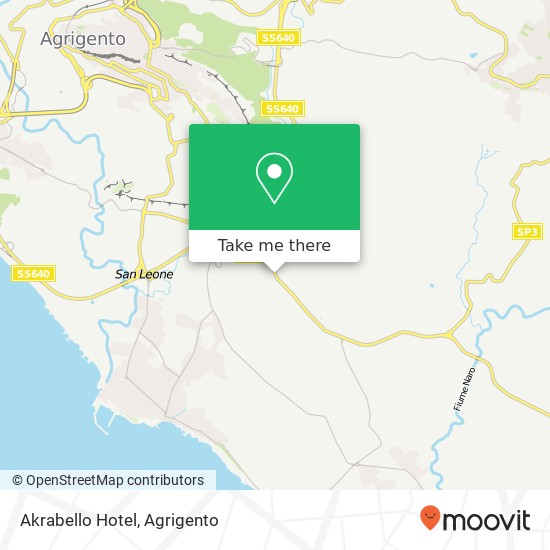 Akrabello Hotel map