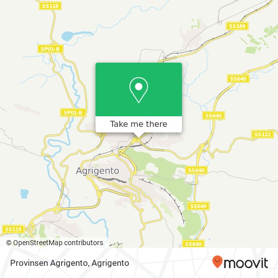 Provinsen Agrigento map