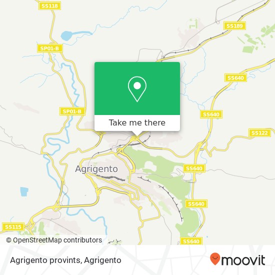 Agrigento provints map