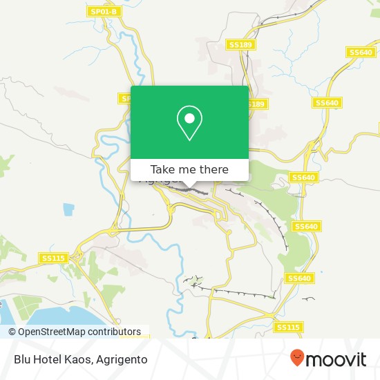 Blu Hotel Kaos map