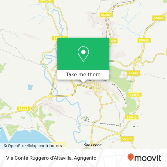 Via Conte Ruggero d'Altavilla map