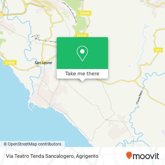 Via Teatro Tenda Sancalogero map