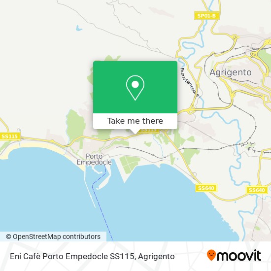 Eni Cafè Porto Empedocle SS115 map