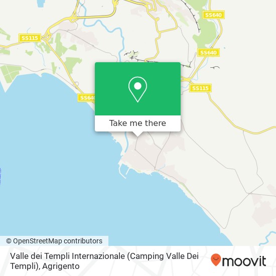Valle dei Templi Internazionale (Camping Valle Dei Templi) map