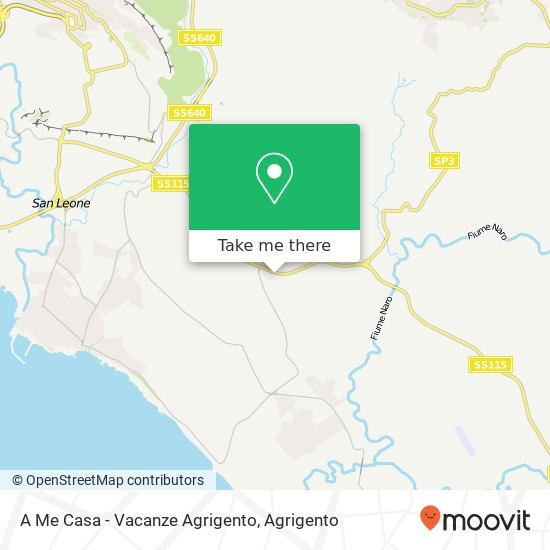 A Me Casa - Vacanze Agrigento map