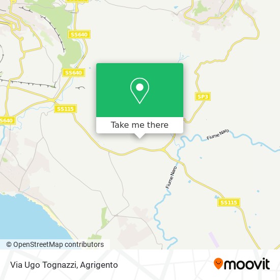 Via Ugo Tognazzi map