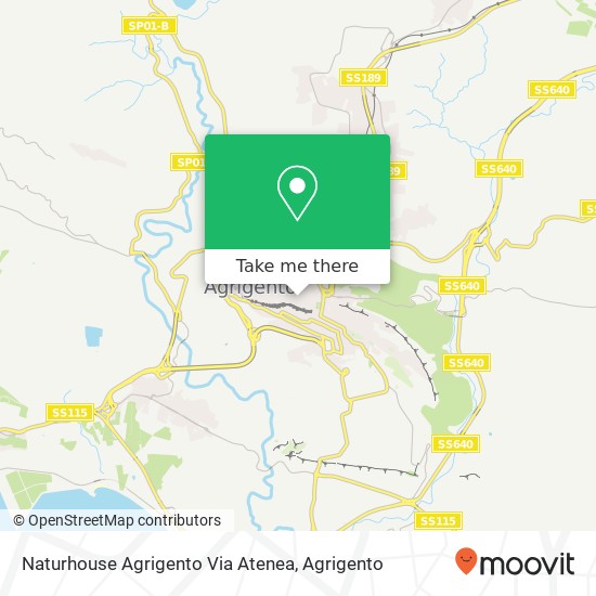 Naturhouse Agrigento Via Atenea map