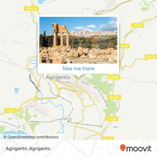 Agrigento map