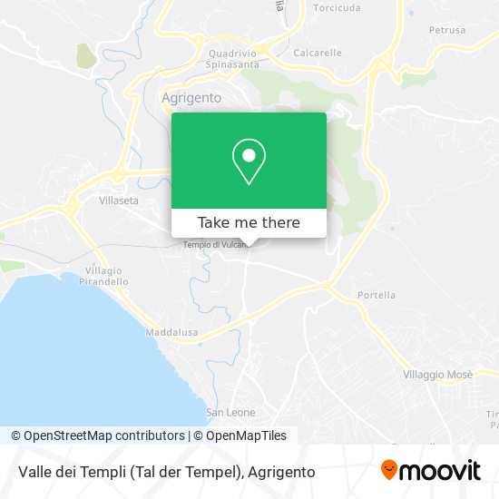 Valle dei Templi (Tal der Tempel) map