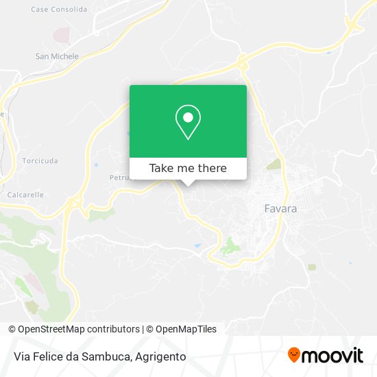 Via Felice da Sambuca map