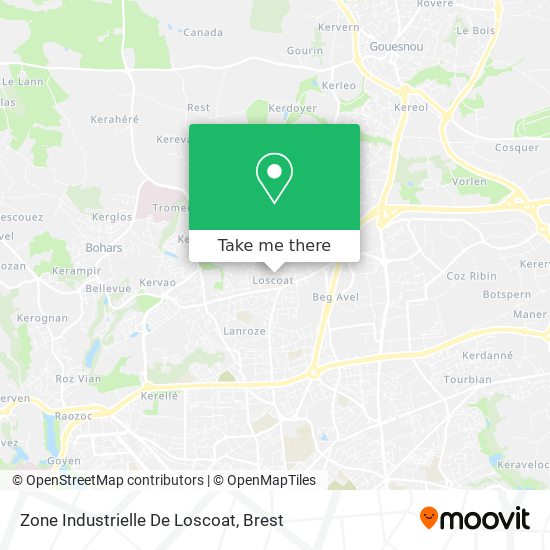 Zone Industrielle De Loscoat map