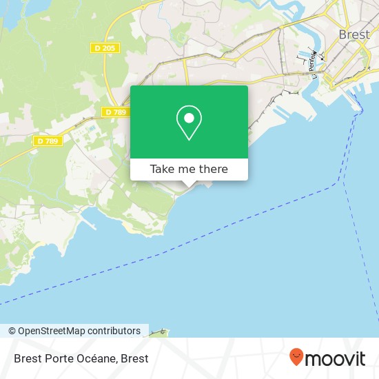 Brest Porte Océane map