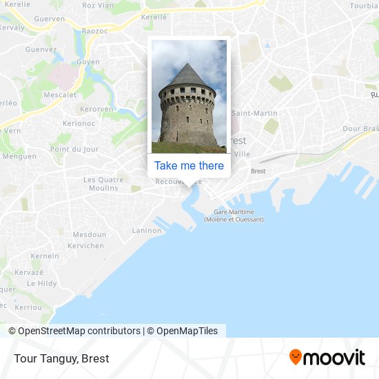 Tour Tanguy map